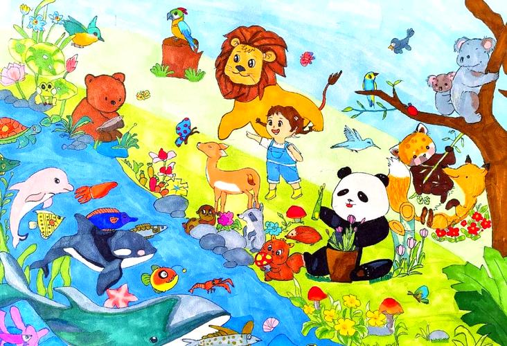 生物多样性（生物多样性绘画）